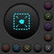 Drag item dark push buttons with color icons