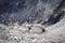 Dragline Bucket digging at Coal Mine