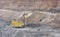 Dragline excavator in a opencast coal mine