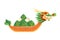 Dragon boat festival - vector illustration isolated on transparent background - Duanwu or Zhongxiao festival