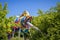 Dragon colorful slide in Parc de La Villette, Paris, France