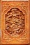 Dragon design on the wooden door