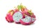 Dragon fruit Pitaya, Pitahaya on white