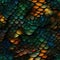 Dragon-like scales and glossy foliage, Enchanting and mysticalg. Seamless background. Generated AI.