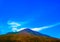 Dragon like shape cloud over Mt. Tsukuba at autumn