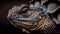 Dragon lizard scales pattern macro portrait generated by AI