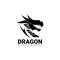 Dragon logo design concept Silhouette