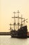 Dragon pirate ship in Gdynia on 13 Juny 2015, Poland