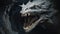 Dragon\\\'s Journey: A Dynamic And Detailed Wyvern In A Dark Cave