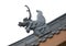 Dragon sculpture on roof