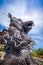 Dragon statue in front of the kiyomizu-dera temple, Kyoto, Japan