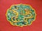Dragon stucco on the wall in a Chinese temple. Forbidden City.
