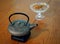 Dragon teapot and bamboo chasen tea whisk