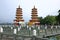 Dragon and Tiger Pagoda, a famous Tourist attraction at Zuoying Lotus Pond