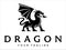 Dragon Wing monogram logo modern