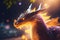 dragon year concept bokeh lens flare. ai generative