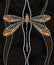 Dragonfly aboriginal art vector painting