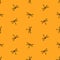 Dragonfly bright seamless pattern