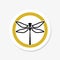 Dragonfly circle logo icon insect illustration element