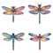 Dragonfly clipart stickers