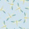 Dragonfly colorful seamless pattern. Repeating clothes textile print with darning-needle insects