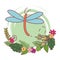 Dragonfly cute cartoon