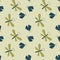 Dragonfly and firefly seamless pattern