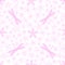 Dragonfly, flowers seamless pattern.Doodle. Vector.