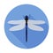 Dragonfly icon flat sign/symbol insect bug