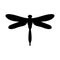 Dragonfly insect black silhouette animal