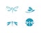 Dragonfly logo vector