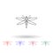 Dragonfly multi color icon. Simple thin line, outline vector of insect icons for ui and ux, website or mobile application