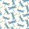 Dragonfly seamless background