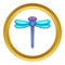Dragonfly vector icon