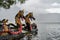 Dragons in Pura Ulun Danu Beratan