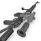 Dragunov sniper rifle gun on white. 3D illustration
