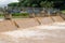 Drainage at dam when floods in the rainy season