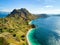 Dramatic Aerial view of Pulau Padar