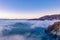 Dramatic aerial view of the Slieve League cliffs in County Donegal, Ireland