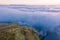 Dramatic aerial view of the Slieve League cliffs in County Donegal, Ireland