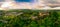 Dramatic aerial view of the Stirling Castle during the sunset, Scottland