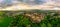 Dramatic aerial view of the Stirling Castle during the sunset, Scottland