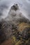 Dramatic Andes mountain scenery in the Quesqa Valley. Ancascocha, Cusco, Peru