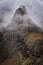 Dramatic Andes mountain scenery in the Quesqa Valley. Ancascocha, Cusco, Peru