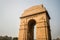 Dramatic angle view of the India Gate monument