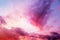 Dramatic atmosphere panorama view of colorful fantasy twilight sky.