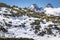 Dramatic Bernese swiss alps as seen from Nufenen Pass, Switzerland