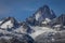 Dramatic Bernese swiss alps as seen from Nufenen Pass, Switzerland