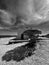 Dramatic Black and White Shot of an Orthodox Church on Paros Island