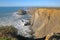 Dramatic cliffs near Arrifana beach Aljezur, with colorful landscape, Costa Vicentina, Algarve